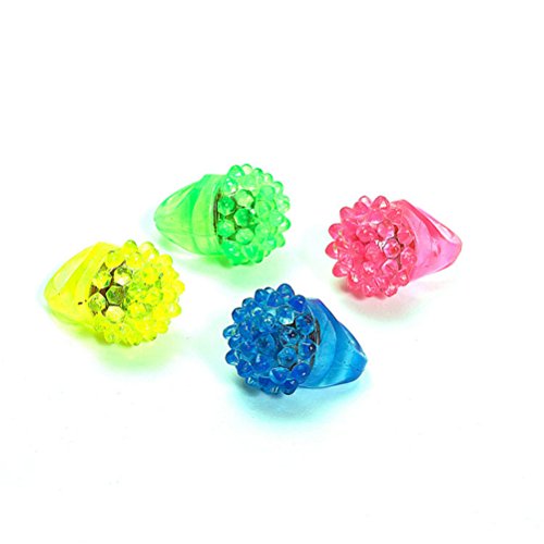 TOYMYTOY 36 piezas Anillos Luces de Dedos Anillo Luminoso Para Fiestas Juguete Creativo