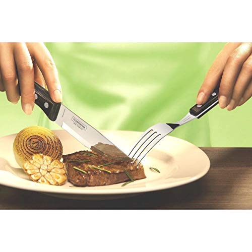 Tramontina 22399/079 Churrasco - Juego de cuchillos para carne, madera