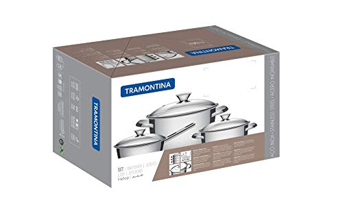 Tramontina 65660/694 Juego de utensilios de cocina, Acero Inoxidable