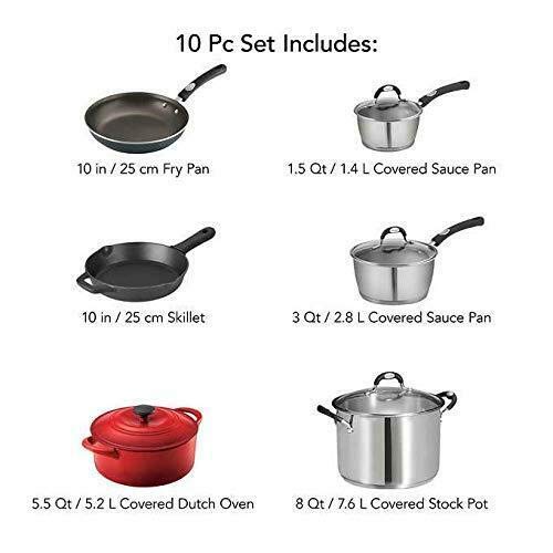 Tramontina COS1309977 Ultimate 1309977 - Juego de utensilios de cocina (10 piezas, hierro)