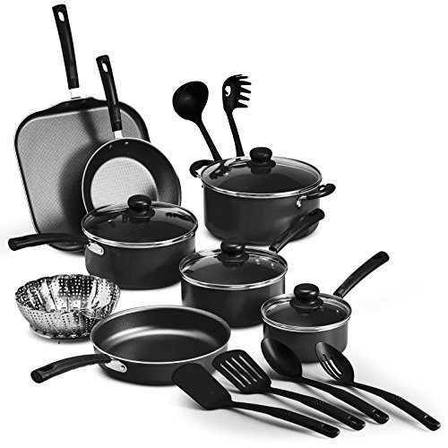 Tramontina PrimaWare 18-Piece Nonstick Cookware Set - Gray by Tramontina USA, Inc.