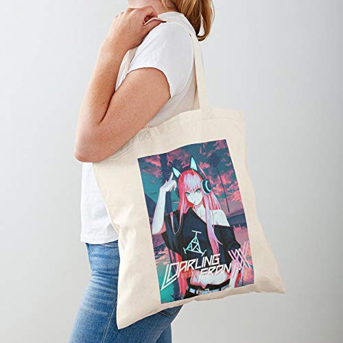 Tranding Case Syfl The Selling Top Collage Meme In Darling Franxx Tote Cotton Very Bag | Bolsas de supermercado de lona Bolsas de mano con asas Bolsas de algodón duraderas