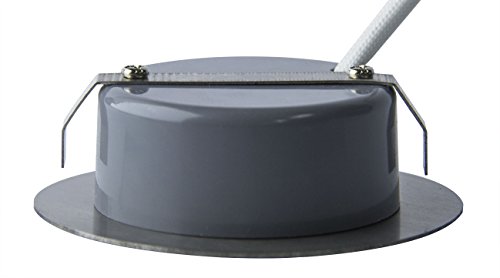 Trango Juego de 1 - 12V AC / DC Foco empotrable para muebles LED, empotrado, luz de techo TGG4E-018 en cromo para reemplazar luces de muebles convencionales G4 luces de campana de cocina, etc.