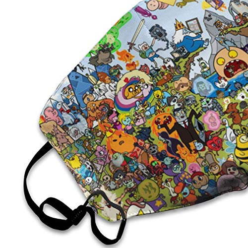 transpirable cara adulta Madks, Psychedelic Adventure Time, puede lavar el polvo código M, lavable con nariz ajustable y orejeras