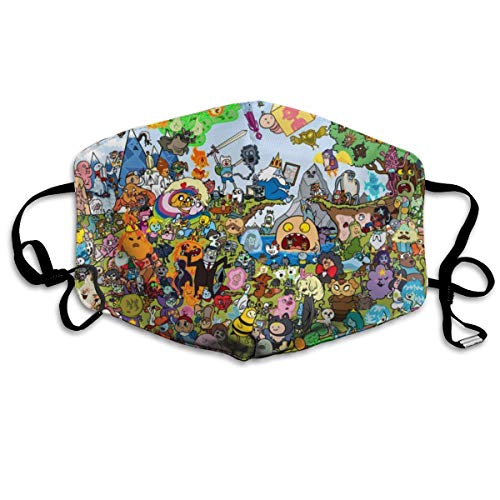 transpirable cara adulta Madks, Psychedelic Adventure Time, puede lavar el polvo código M, lavable con nariz ajustable y orejeras