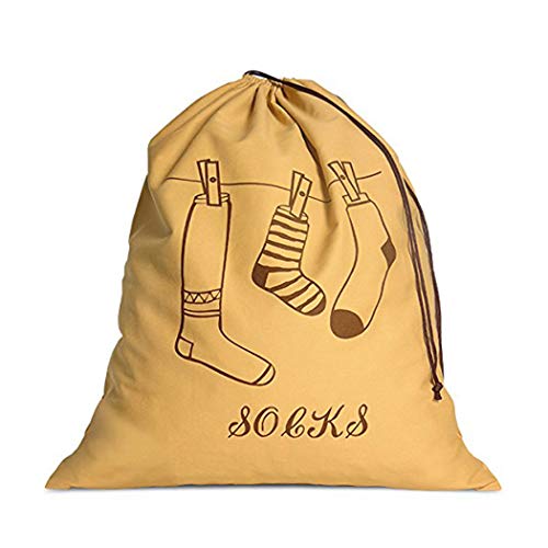 trendfinding Bolsa Tipo Saco para la Ropa Sucia - Marrón/Capuchino