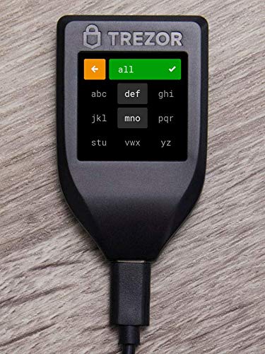 Trezor Modelo T - Monedero de Hardware de Criptomonedas. Cartera Criptográfica de Próxima Generación con Pantalla Táctil LCD a Color y USB-C