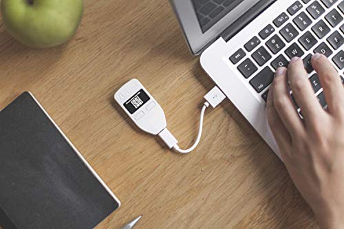 Trezor One - Monedero de Hardware de Criptomonedas, el Almacenamiento en Frío Más Confiable para Bitcoin, Ethereum, ERC20 y Más (Negro)