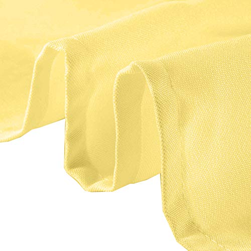 Trimming Shop 20 Inch Algodón Poliéster Negro Mesa Servilleta para Hogar, Hotel, Comedor, Boda, Banquete, Fiesta, Eventos, Dobladillo Bordes Ligero & Lavable a Máquina, 1Pc - Limón, 10Pcs