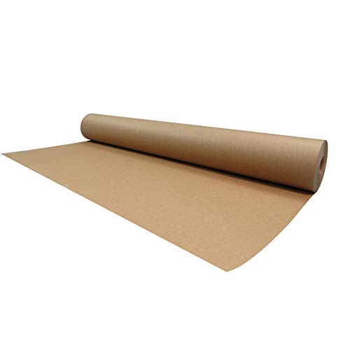 Triplast - Rollo de papel kraft (750 mm x 50 m, 100% papel reciclado, biodegradable y totalmente reciclable, 50 m), color marrón