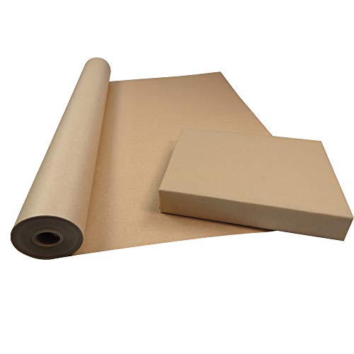 Triplast - Rollo de papel kraft (750 mm x 50 m, 100% papel reciclado, biodegradable y totalmente reciclable, 50 m), color marrón