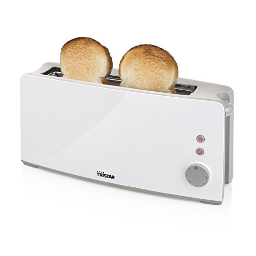 Tristar BR-1024 Tostadora ranura larga, 1000 W, 2, Gris y blanco