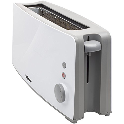 Tristar BR-1024 Tostadora ranura larga, 1000 W, 2, Gris y blanco