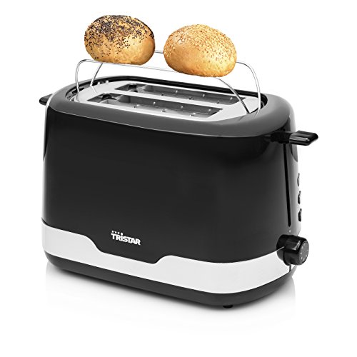 Tristar BR-1042 Tostadora, 850 W, Negro, Acero Inoxidable