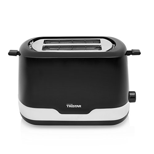 Tristar BR-1042 Tostadora, 850 W, Negro, Acero Inoxidable