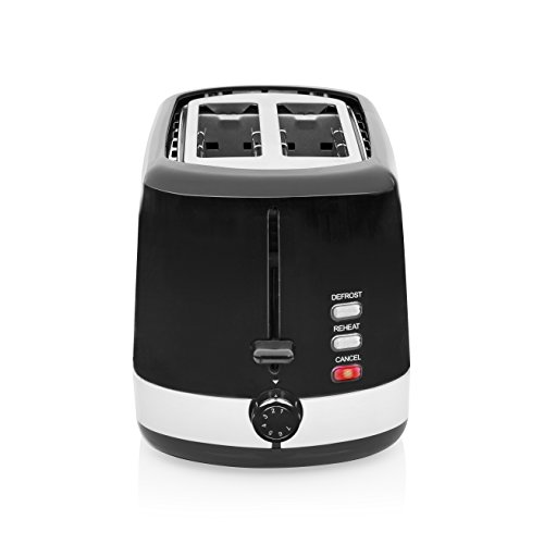 Tristar BR-1042 Tostadora, 850 W, Negro, Acero Inoxidable