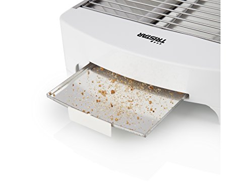 Tristar BR-2400 Tostadora plana con temporizador, 400 W, plástico, Blanco