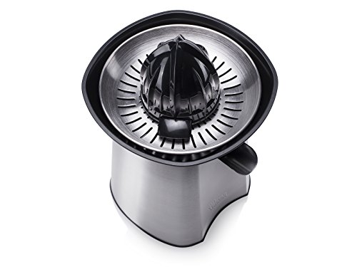 Tristar Cp-2269 Exprimidor de cítricos, 2 conos de prensado, 60 W, Acero Inoxidable, Gris