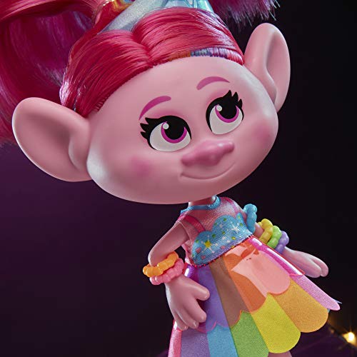 Trolls - Gira Mundial Deluxe Muñecas de Moda Glam personaje Poppy (Hasbro E6569)
