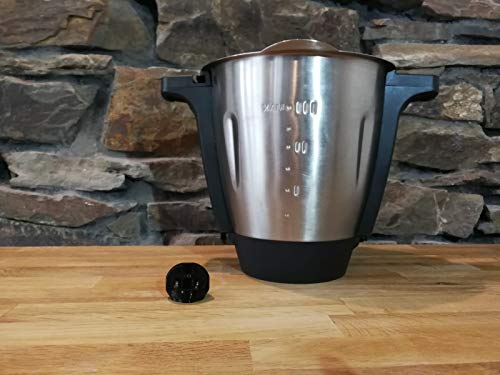 TronicXL Premium Drehhilfe Teiglöser accesorios adecuado para Lidl Monsieur Cuisine Connect Teigblume Teigblume ErsatzTeig Löser disuelve Teigentferner Dreh Botón ayuda