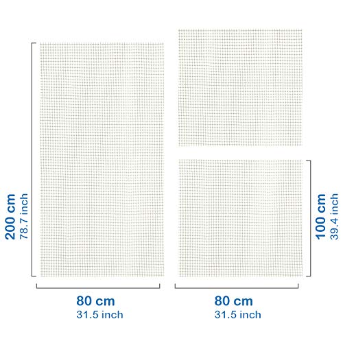 TROP Base Antideslizante para alfombras, Recortable, tamaño 200 x 80 cm – Tope para Alfombra, Freno Antideslizante