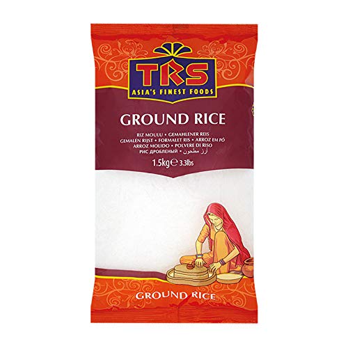 TRS Harina de arroz blanco (arroz grandioso) bolsa de 1,5 kg – perfecta para platos dulces y salados – sin conservantes ni aditivos – Ideal sustituto de harina de trigo – sin gluten (GF)