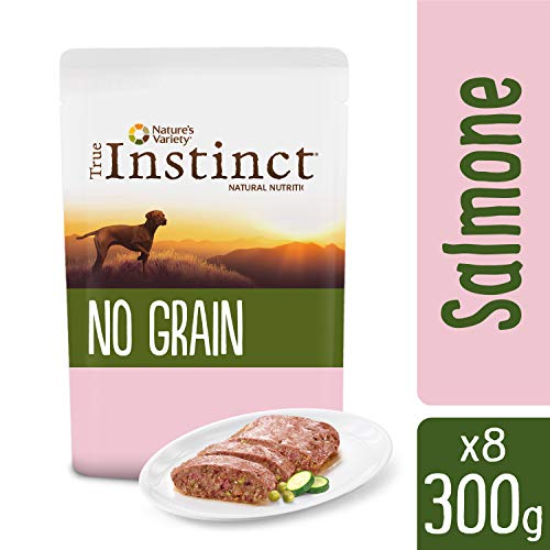 True Instinct No Grain Terrina para Perros Medium-Maxi Adult con Salmón y Verduras - 8 x 300 gr
