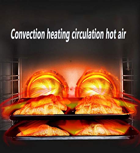 TSTYS Tostador de convección Horno casero de Gran Capacidad 48L Caja de bicarbonato de 2200W, 60 Minutos cronometrado/Alta Temperatura de la alimentación automática,Red