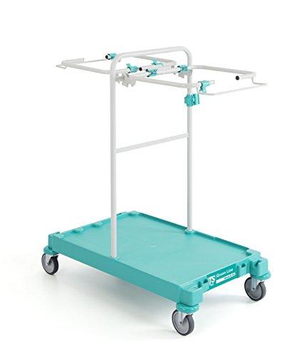 TTS 0R003010 - Carro de limpieza con 2 portasacchi (120 L), color verde