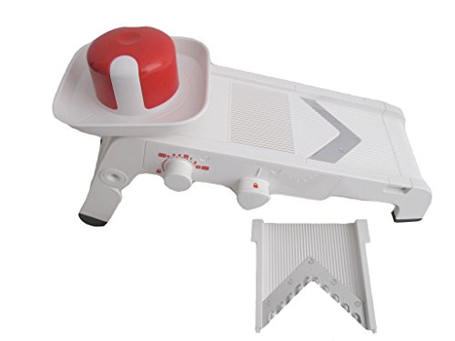 Tupperware Mandolina para Cortar, A12109598, plástico, Blanco/Rojo, 35 x 18 x 10 cm, 3 Piezas