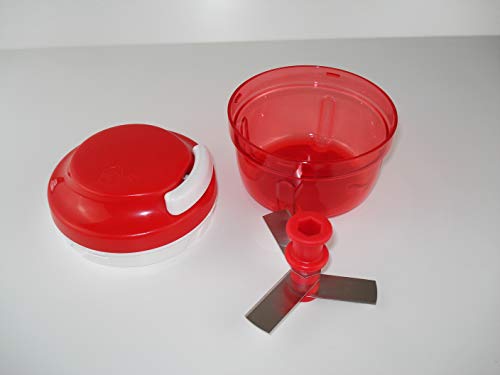 Tupperware Turbo de chef Cortador de cebolla Chef Speedy Boy Rojo 10124