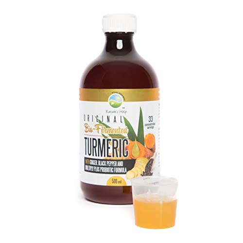 Turmeric with Ginger, Black Pepper and Multiply Plus Probiotic Formula- 33 servings - restore digestive balance, maintain intestinal health, support immune system. Made in Australia 500 ml Liquid.