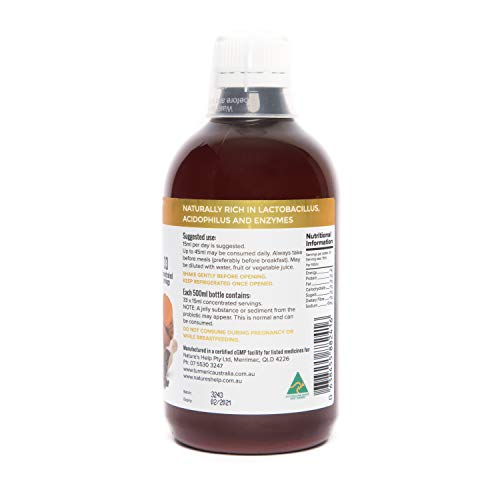 Turmeric with Ginger, Black Pepper and Multiply Plus Probiotic Formula- 33 servings - restore digestive balance, maintain intestinal health, support immune system. Made in Australia 500 ml Liquid.