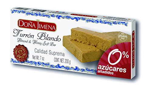 Turrón Blando Almendra Sin Azúcar Doña Jimena 200G