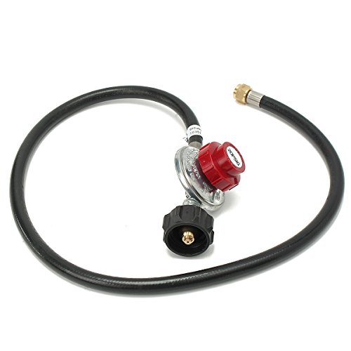 Tutoy 20PSI Ajustable Gas propano regulador de Alta Presión GLP Calentador Quemador Estufa freidora con Manguera de pies