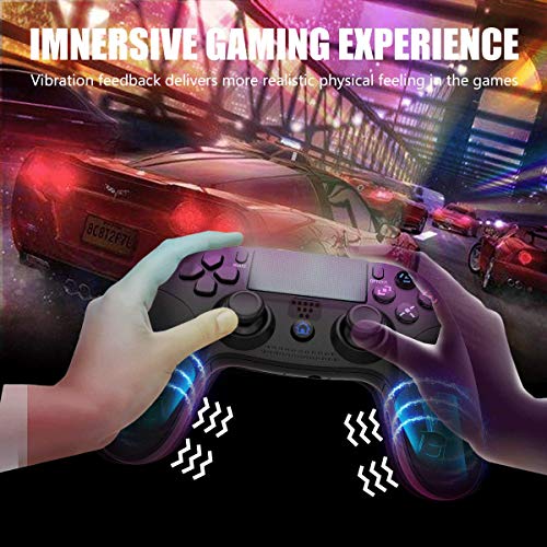 TUTUO para Cargador Mando PS4, Estación de Carga DualShock 4 con Pantalla de Visualización del Estado de Carga, para Controlador Inalámbrico de Playstation 4, 4 Slim and 4 Pro