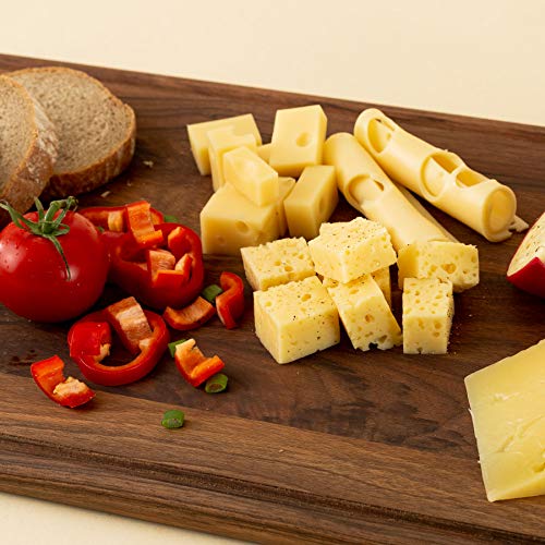 Tuuli Kitchen Tabla Cortar Madera Nogal Cocina Queso Pan Grande Antibacteriano (44x30x2 cm)