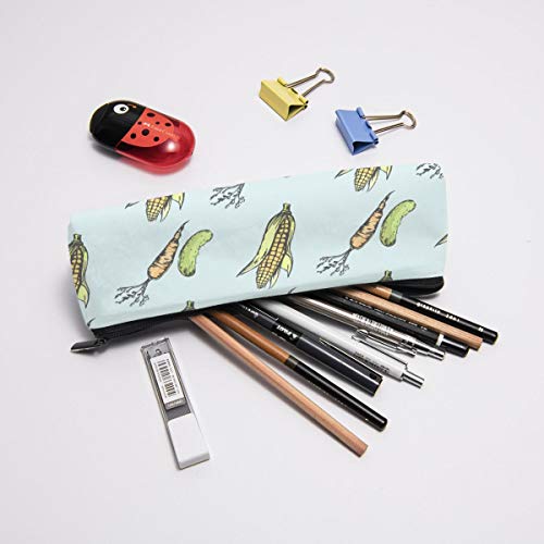 TYHG Triángulo Lápiz Bolsa 3D Impreso Fresco Pepino Zanahoria Maíz Plumas Bolsas Para Hombres Niñas Estudio Escolar