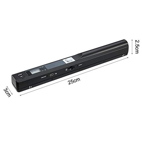 TYI -Bolígrafo Portátil Escáner De Documentos, Escáner De Color De Formato A4 De Mano, para Negocios/Foto/Imagen, Formato JPG/PDF, Lectura De Almacenamiento Directo De Tarjeta Microsd