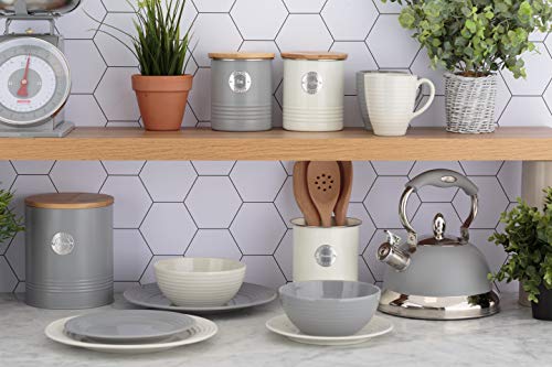 Typhoon 1401.023 Living - Cuenco para pasta (23 cm), color gris, gres