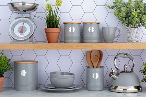 Typhoon 1401.023 Living - Cuenco para pasta (23 cm), color gris, gres