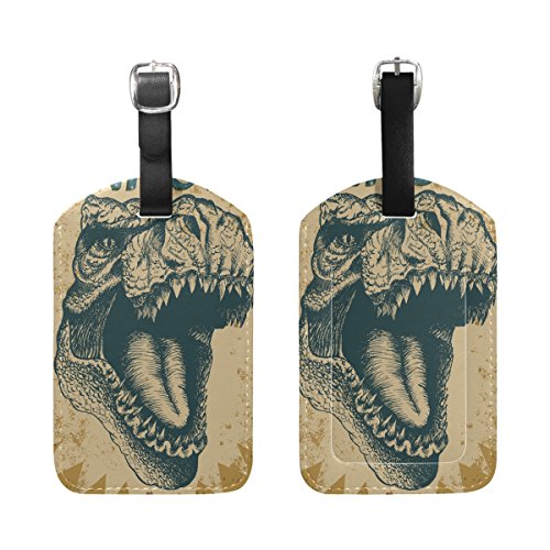 Tyrannosaurus Rex patrón de Dinosaurio Impreso Etiquetas de Equipaje Etiquetas de Viaje Etiqueta para Equipaje Maleta