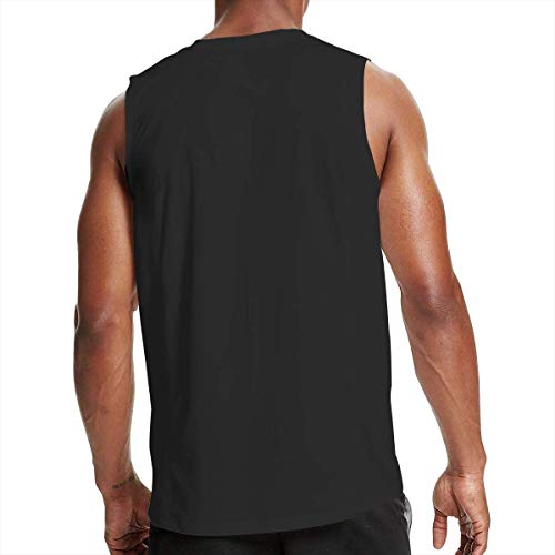 TYUHN Mens Nigerian Flag Half America Flag Half Heart Shaped Camisetas sin Mangas Algodón Ejercicio Bodybuilding Tank Tops