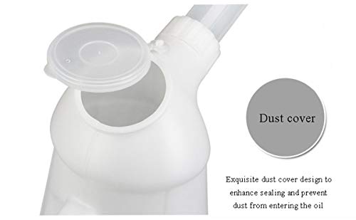 U-BCOO Boca Larga con Tapa Máquina de plástico Olla de Aceite Engrasador doméstico con báscula Olla de Aceite de inyección Marina (2.0L)