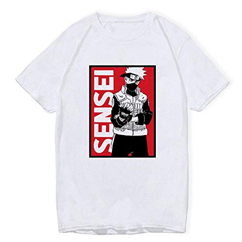 UANOU Camiseta Rock Lee Drunk Fist Paint Splash Y Dripssummer, Camiseta Divertida A La Moda para Hombre, Camiseta con Diseño Inconformista, Camiseta Top Naruto