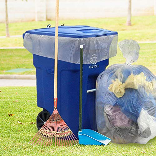 Ucake Bolsas de Basura Transparentes de 39 galones, Capacidad de 150 litros, Paquete de 70