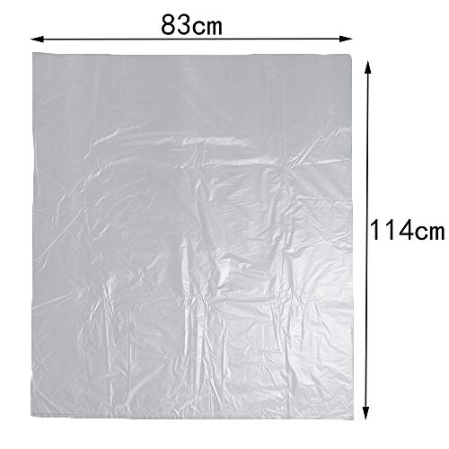 Ucake Bolsas de Basura Transparentes de 39 galones, Capacidad de 150 litros, Paquete de 70