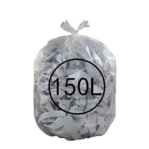 Ucake Bolsas de Basura Transparentes de 39 galones, Capacidad de 150 litros, Paquete de 70