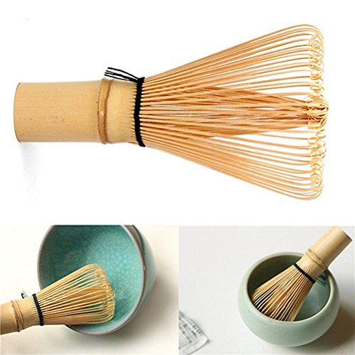 UEETEK Chasen de 115 mm x 63 mm té Matcha bambú bate para preparar Matcha