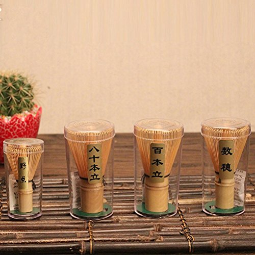 UEETEK Chasen de 115 mm x 63 mm té Matcha bambú bate para preparar Matcha